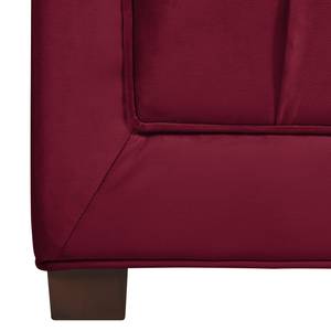 Sofa Grand II (3-Sitzer) Samt - Stoff Tond: Bordeaux