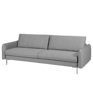 Sofa Greenwich I (3-Sitzer) Flachgewebe - Stoff Ramira: Silber