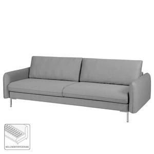 Sofa Greenwich I (3-Sitzer) Flachgewebe - Stoff Ramira: Silber