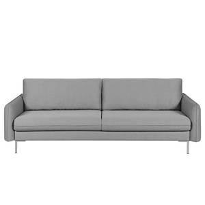 Sofa Greenwich I (3-Sitzer) Flachgewebe - Stoff Ramira: Silber