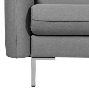 Sofa Greenwich I (3-Sitzer) Flachgewebe - Stoff Ramira: Silber