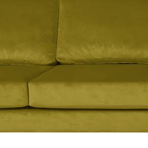 Canapé d’angle Portobello III Microfibre - Tissu Tond : Vert - Largeur : 207 cm - Méridienne courte à gauche (vue de face)