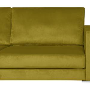 Hoekbank Portobello III Microvezel - Stof Tond: Groen - Breedte: 251 cm - Longchair vooraanzicht links