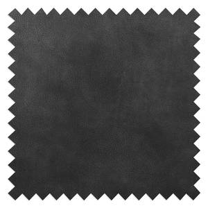 Hoekbank Portobello IV Leer - Leer Custo: Zwart - Breedte: 293 cm - Longchair vooraanzicht links