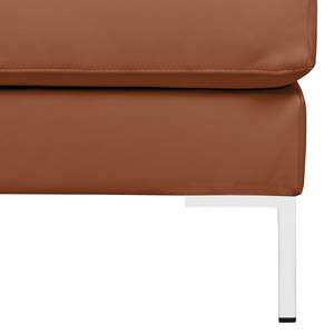 Ecksofa Portobello IV Echtleder - Echtleder Lasde: Cognac - Breite: 251 cm - Longchair davorstehend links