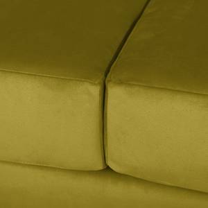 Canapé d’angle Portobello III Microfibre - Tissu Tond : Vert - Largeur : 293 cm - Méridienne courte à gauche (vue de face)