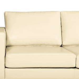 Ecksofa Portobello IV Echtleder - Echtleder Lasde: Creme - Breite: 207 cm - Longchair davorstehend rechts