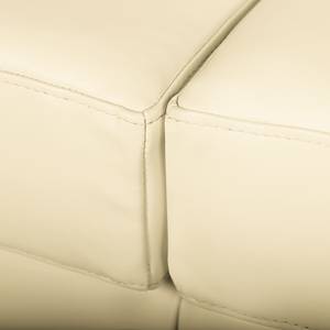 Ecksofa Portobello IV Echtleder - Echtleder Lasde: Creme - Breite: 207 cm - Longchair davorstehend rechts