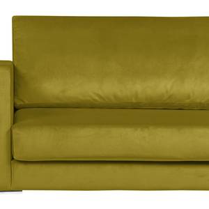 Ecksofa Portobello III Samt - Stoff Tond: Grün - Breite: 293 cm - Longchair davorstehend rechts