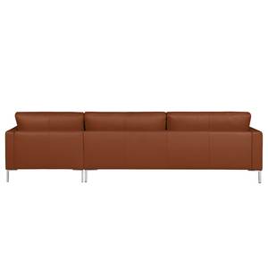 Ecksofa Portobello IV Echtleder - Echtleder Lasde: Cognac - Breite: 293 cm - Longchair davorstehend rechts