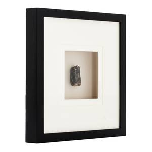 Edelsteinbild Force Weiß - Glas - Kunststoff - Textil - Holz teilmassiv - 40 x 40 x 5 cm