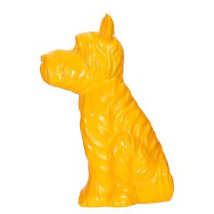 Dekofigur Terrier I Gelb - Kunststoff - 17 x 39 x 28 cm