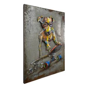 Afbeelding Skater Meerkleurig - Metaal - 75 x 100 x 7 cm