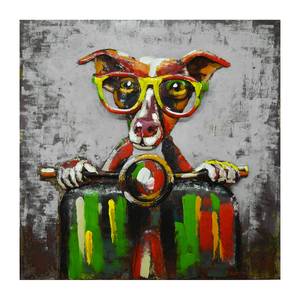 Afbeelding Scooterhond Meerkleurig - Metaal - 80 x 80 x 7 cm