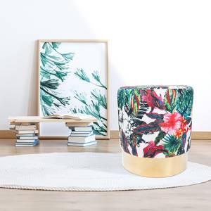 Tabouret Novalie I Pin, MDF, polyester, mousse - Multicolore