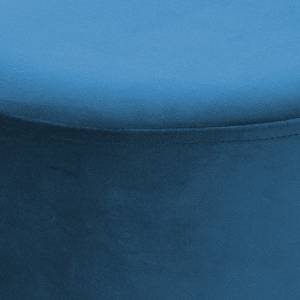 Tabouret Nano Pin, MDF, polyester, mousse - Bleu cobalt