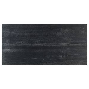 Table basse Tila Chêne massif / Métal - Chêne noir / Noir