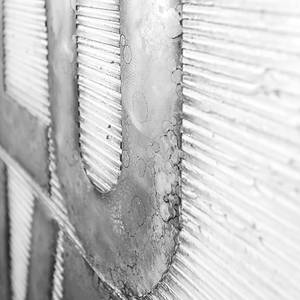 Afbeelding Liefde Zilver - Metaal - Deels massief hout - 80 x 100 x 3.8 cm