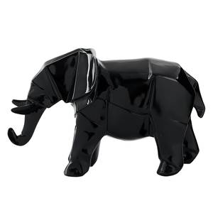 Sculptuur Elephant Kunsthars - Zwart