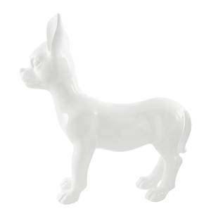 Dekofigur Chihuahua Kunstharz - Weiß