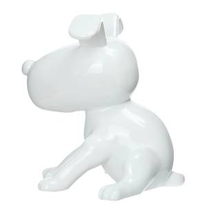 Statuette Beagle II Résine synthétique - Blanc