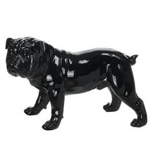 Dekofigur Bulldog Kunstharz - Schwarz