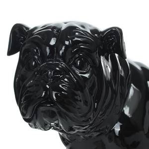 Sculptuur Bulldog Kunsthars - Zwart