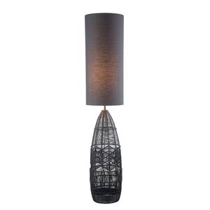 Lampadaire Harle Lin / Fer - 1 ampoule - Noir