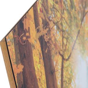 Tableau déco Jad Autumn Jaune - Bois manufacturé - 98 x 68 x 2 cm