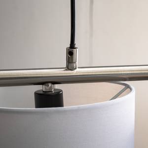 Hanglamp Bjert ijzer/textielmix - 4 lichtbronnen