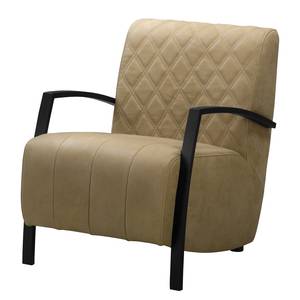 Fauteuil Richlands I Echt leer - Leer Kena: Taupe