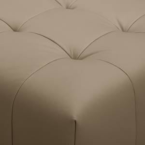 Ecksofa Graide I Echtleder - Taupe - Longchair davorstehend rechts - Keine Funktion