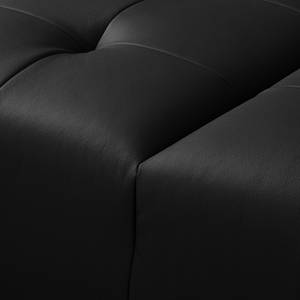 Canapé d’angle Graide I Cuir véritable - Noir - Méridienne courte à gauche (vue de face) - Fonction relaxation