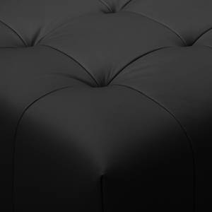 Canapé d’angle Graide I Cuir véritable - Noir - Méridienne courte à gauche (vue de face) - Fonction relaxation