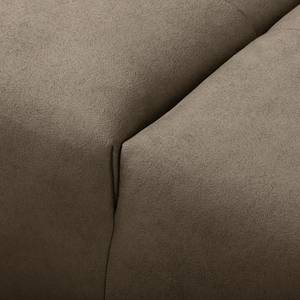 Ecksofa Graide III Antiklederlook - Taupe - Longchair davorstehend links - Keine Funktion