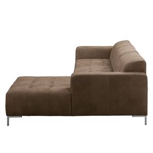 Ecksofa Graide III Antiklederlook - Espresso - Longchair davorstehend rechts - Keine Funktion