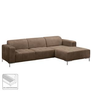 Ecksofa Graide III Antiklederlook - Espresso - Longchair davorstehend rechts - Keine Funktion