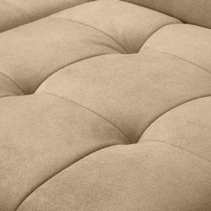 Ecksofa Graide III Antiklederlook - Beige - Longchair davorstehend links - Elektrisch verstellbar: 1 Motor mit Kabel