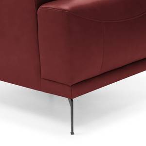 Fauteuil Sabara echt leer - Donkerrood