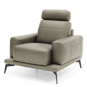 Fauteuil Sabara Cuir véritable - Gris