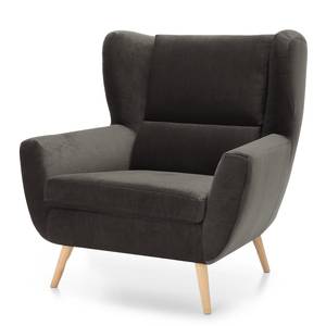 Fauteuil Glenhaven Velours - Gris foncé