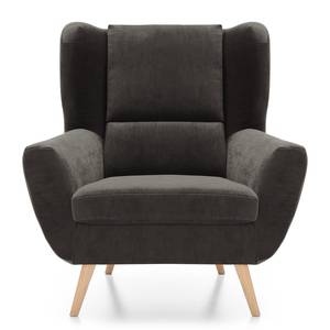 Fauteuil Glenhaven Velours - Gris foncé