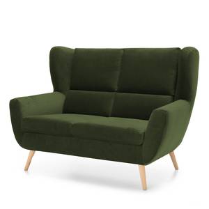 Sofa Glenhaven (2-Sitzer) Samt - Dunkelgrün