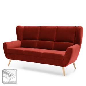 Sofa Glenhaven (3-Sitzer) Samt - Rot