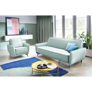 Canapé convertible Lonau Microfibre - Bleu acier