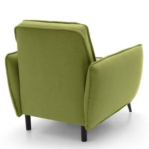 Fauteuil Lonau microvezel - Fijn golvend avocado