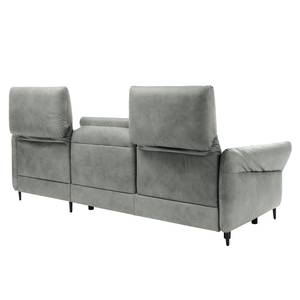 Ecksofa Varvara Antiklederlook - Grau - Longchair davorstehend rechts - Keine Funktion