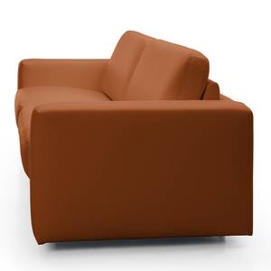 Canapé convertible Blayney Cuir véritable - Cognac - Largeur : 181 cm