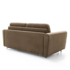 Schlafsofa Leopoldina mit Matratze Samt - Solinograu - Breite: 169 cm