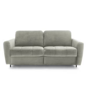 Canapé convertible Leopoldina Velours - Gris clair - Largeur : 169 cm